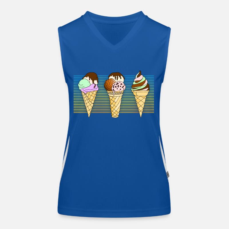 Eis Funktionelles Kontrast-Tank Top für Frauen