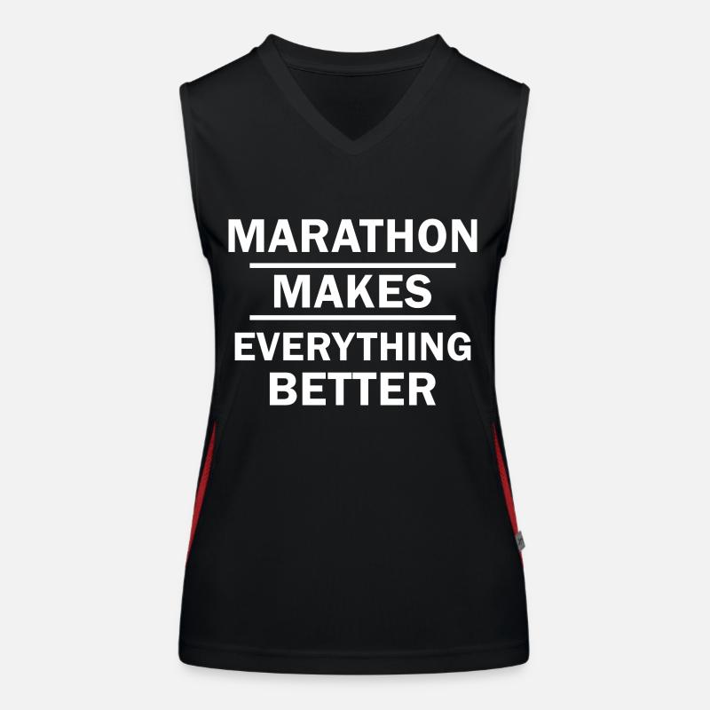 Course de marathon Débardeur respirant contrasté Femme