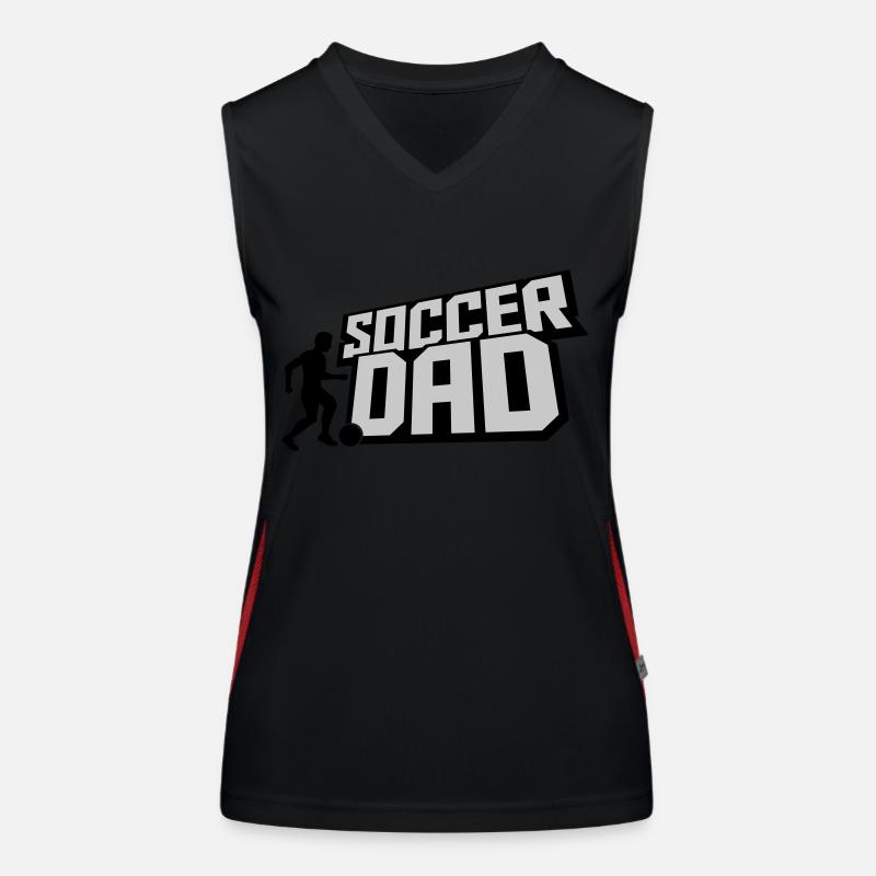 Ball Kicker Soccer Papa Débardeur respirant contrasté Femme