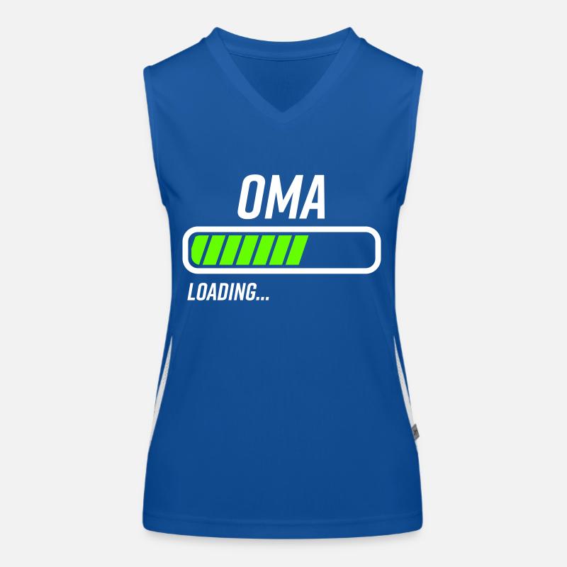 Oma Großmutter Großeltern Loading Funktionelles Kontrast-Tank Top für Frauen