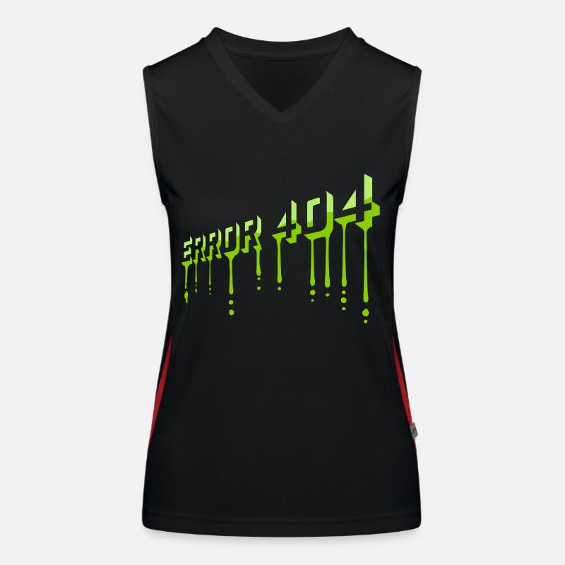 Schleim Tropfen Error 404 Funktionelles Kontrast-Tank Top für Frauen