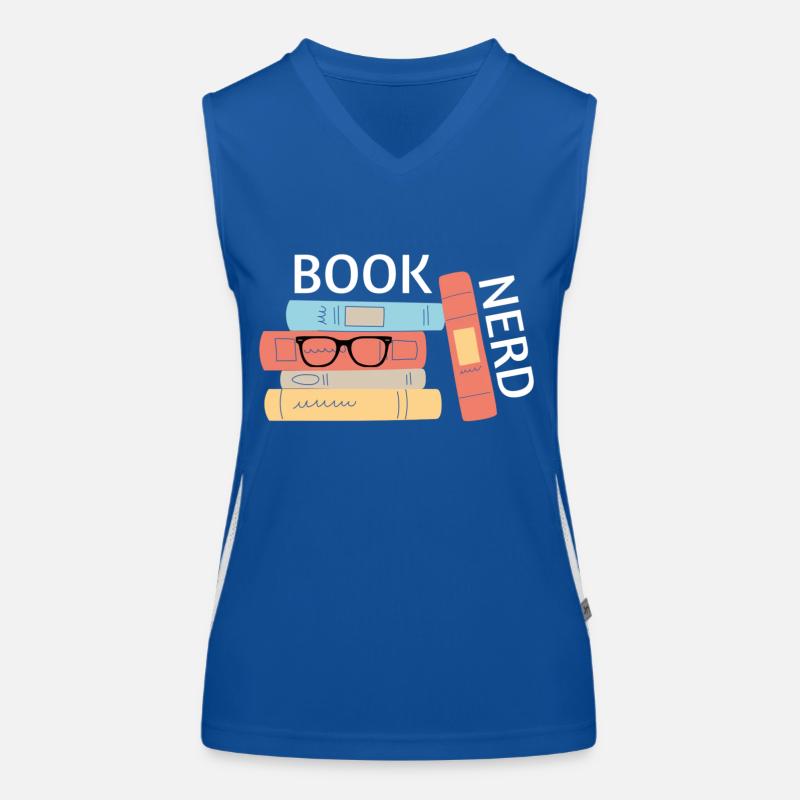 BookNerd Funktionelles Kontrast-Tank Top für Frauen