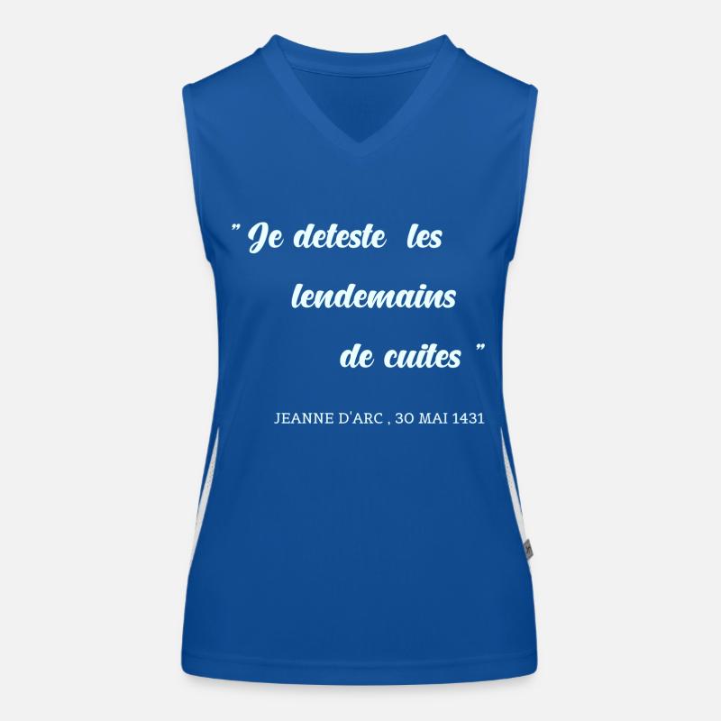 Je déteste les lendemains de cuites Débardeur respirant contrasté Femme