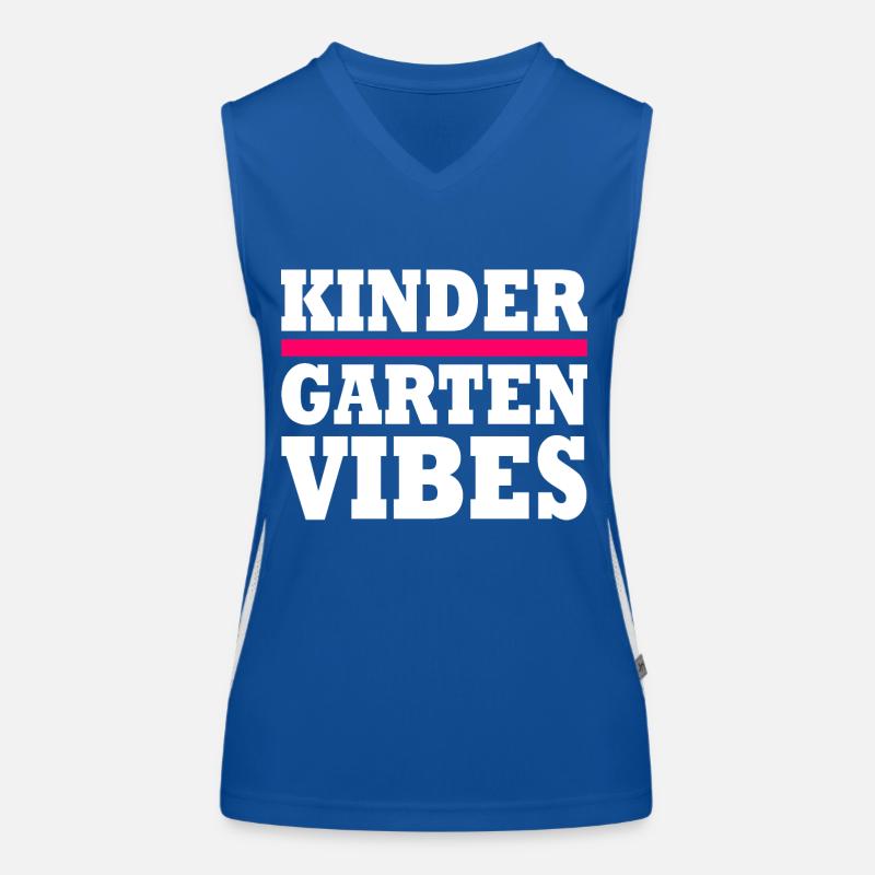 kindergarten vibes Funktionelles Kontrast-Tank Top für Frauen
