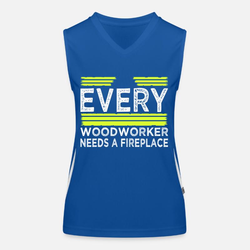 ébéniste outils cutter foresterie Débardeur respirant contrasté Femme