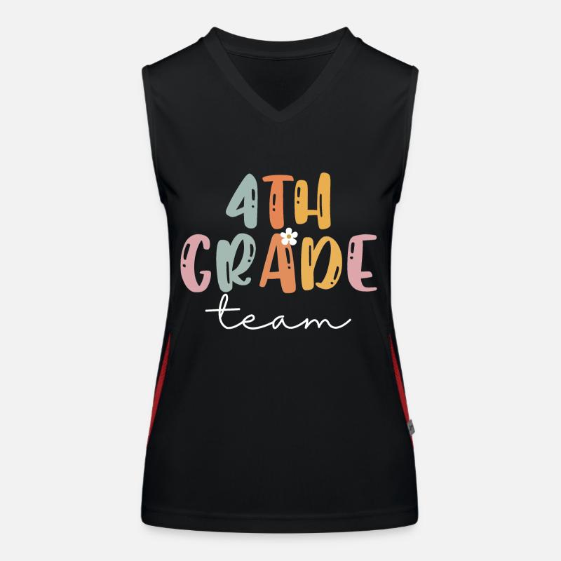 Équipe 4th Grade Squad École élémentaire Débardeur respirant contrasté Femme