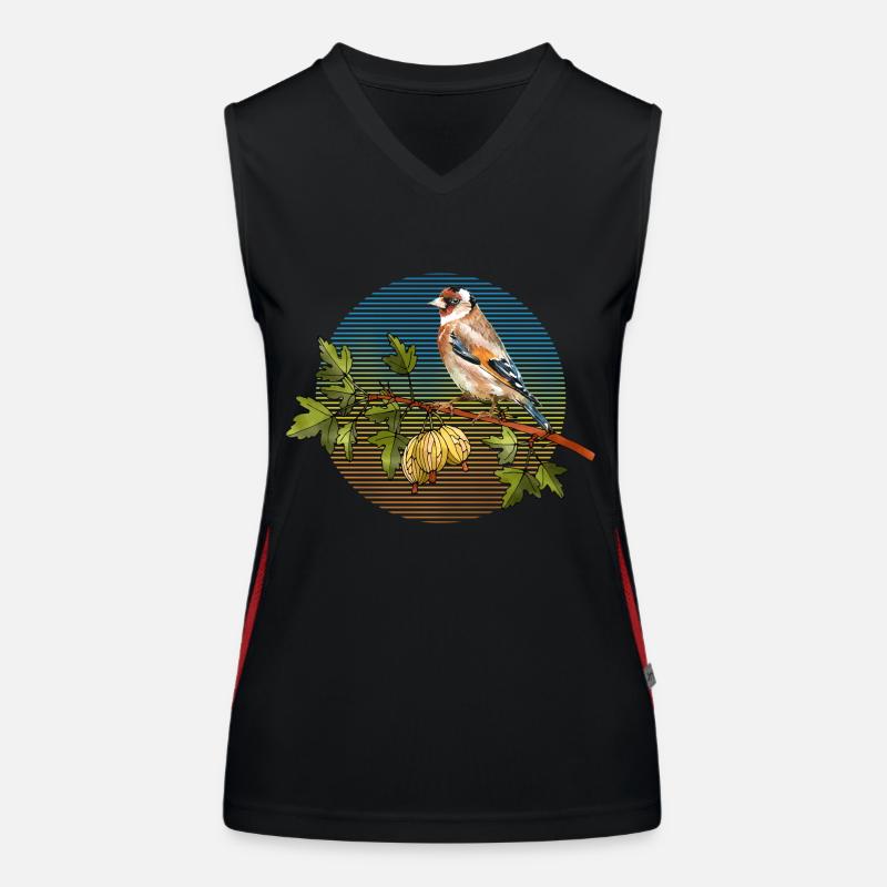 Bunter Vogel Funktionelles Kontrast-Tank Top für Frauen