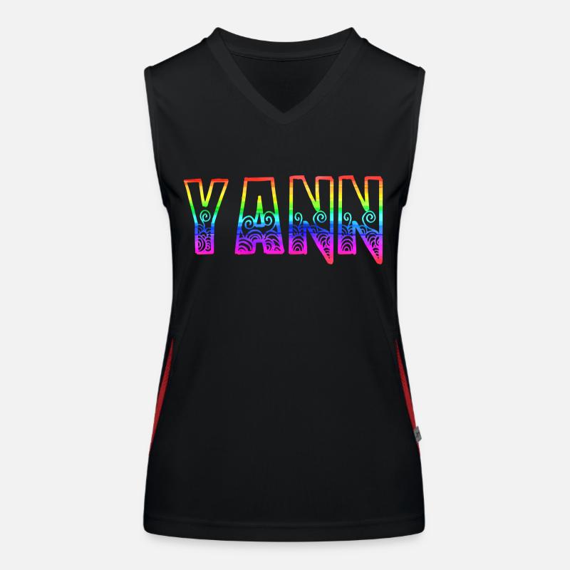 yann rs arc-en-ciel Débardeur respirant contrasté Femme