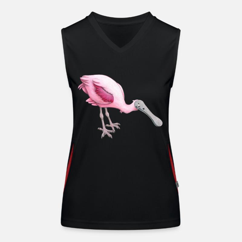 spatule rose Débardeur respirant contrasté Femme