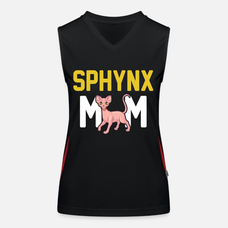 Sphynx Chat 2 Débardeur respirant contrasté Femme