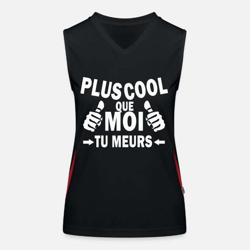 plus cool que moi tu meurs / super cool Débardeur respirant contrasté Femme