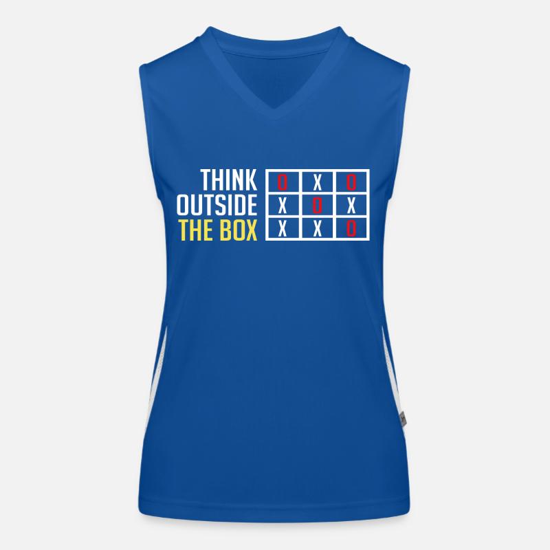 Thinking outside the Box Funktionelles Kontrast-Tank Top für Frauen