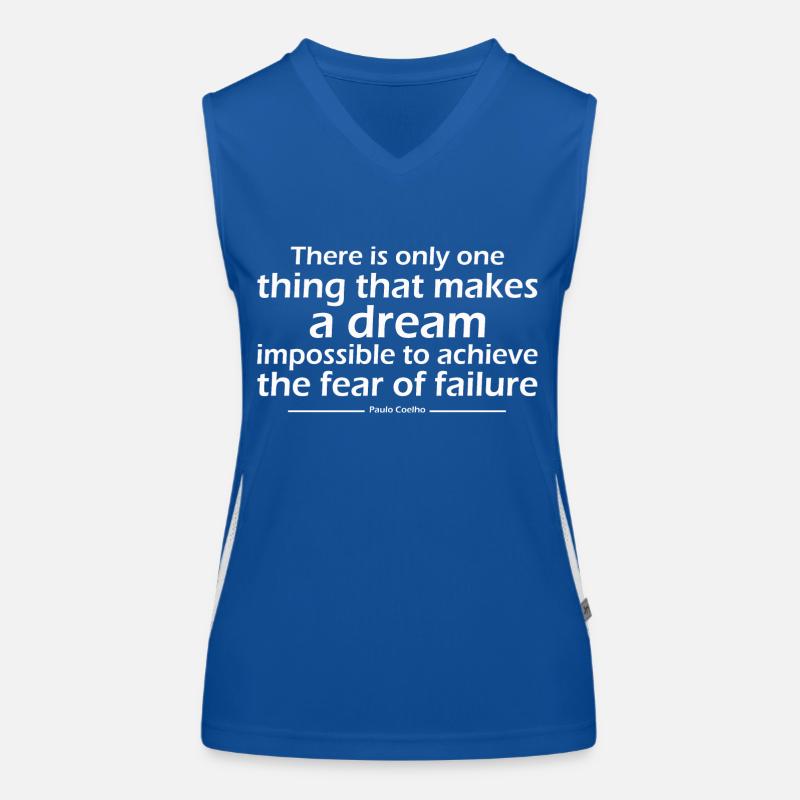 There is only one thing that makes a dream impossi Women's Functional Contrast Tank Top
