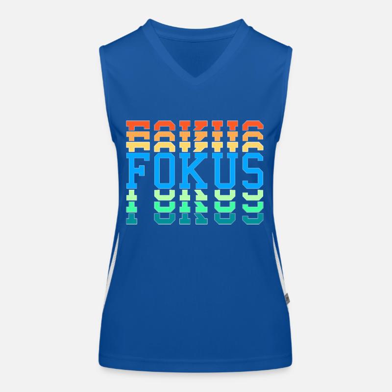 Fokus Funktionelles Kontrast-Tank Top für Frauen
