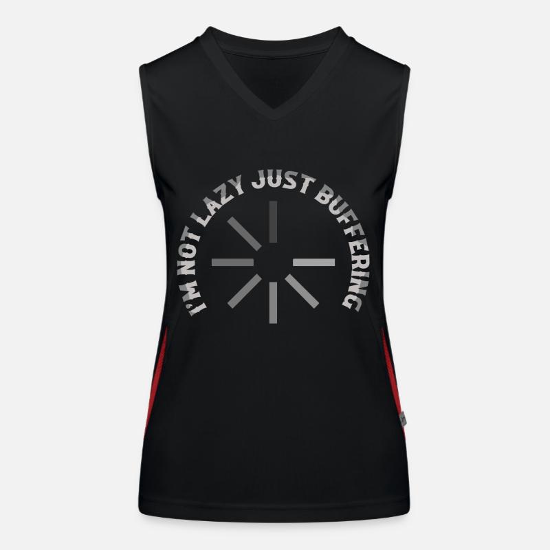 I'm Not Lazy Just Buffering Hardware Computer Funktionelles Kontrast-Tank Top für Frauen