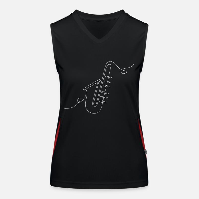 Saxophone Lines Women's Functional Contrast Tank Top
