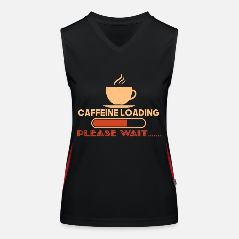 CAFFEINE LOADING PLEASE WAIT Women's Functional Contrast Tank Top