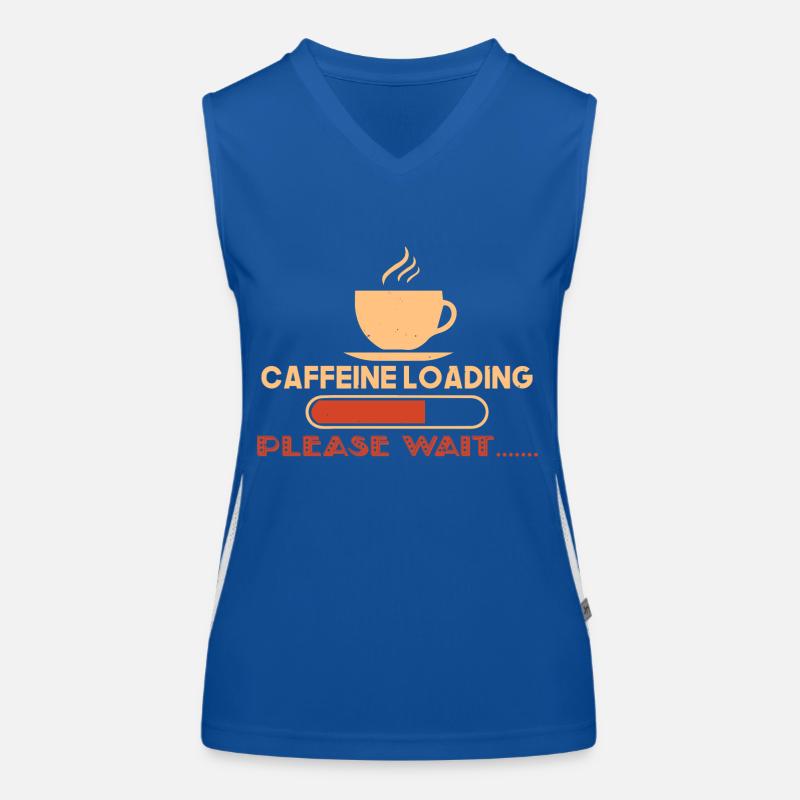 CAFFEINE LOADING PLEASE WAIT Women's Functional Contrast Tank Top