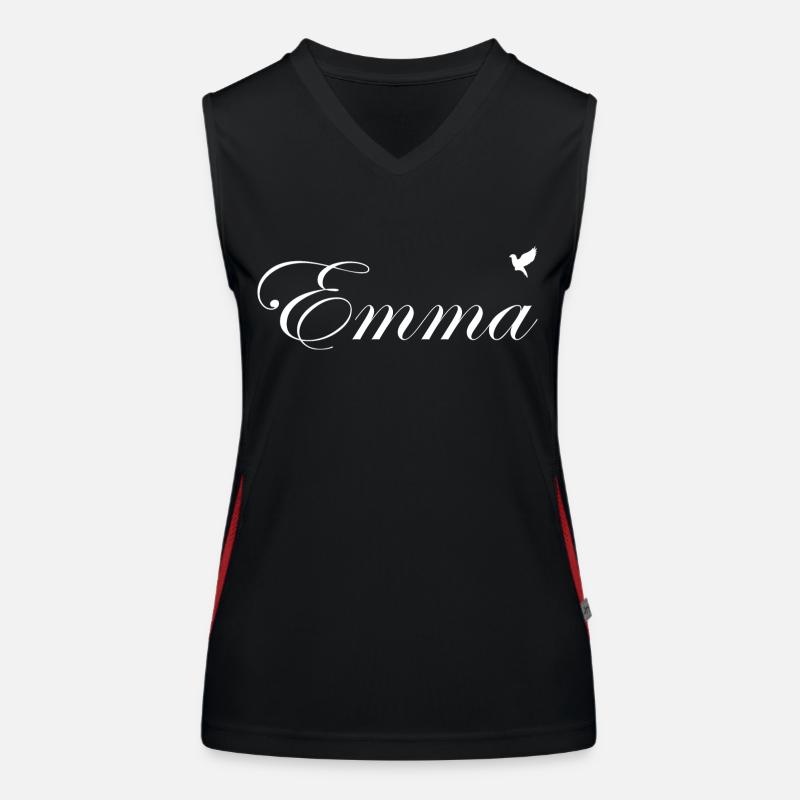 Emma beau nom Blanc Débardeur respirant contrasté Femme