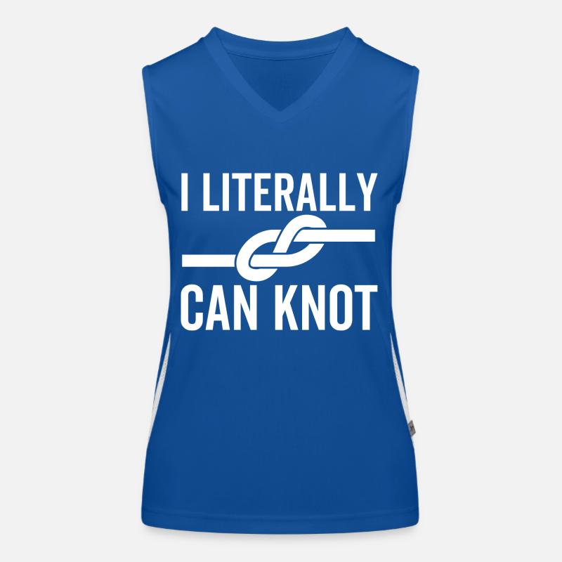 I Literally Can Knot Women's Functional Contrast Tank Top
