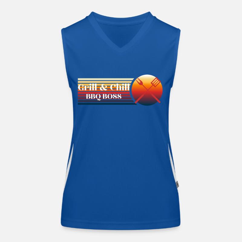 Grill and Chill BBQ Boss Women's Functional Contrast Tank Top