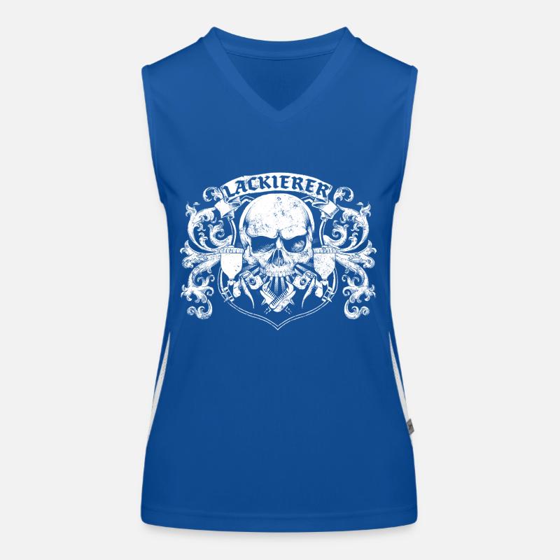 Lackierer Wappen Funktionelles Kontrast-Tank Top für Frauen