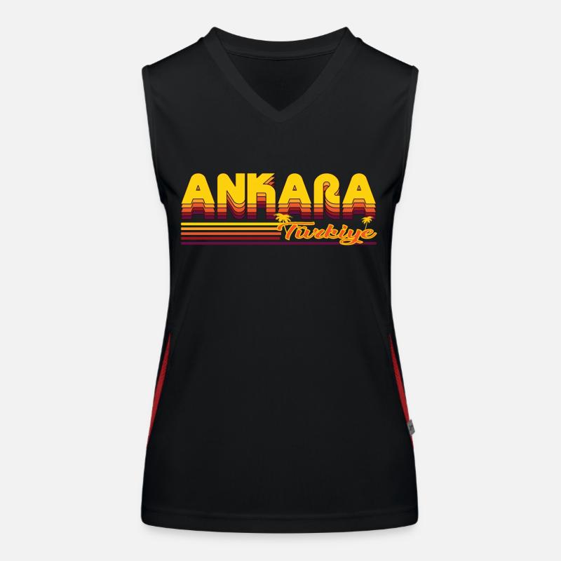 Ankara, design de vacances de la capitale turque Débardeur respirant contrasté Femme