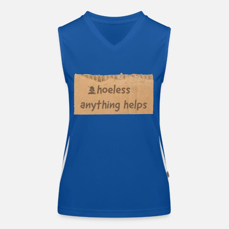 hoeless sign Women's Functional Contrast Tank Top