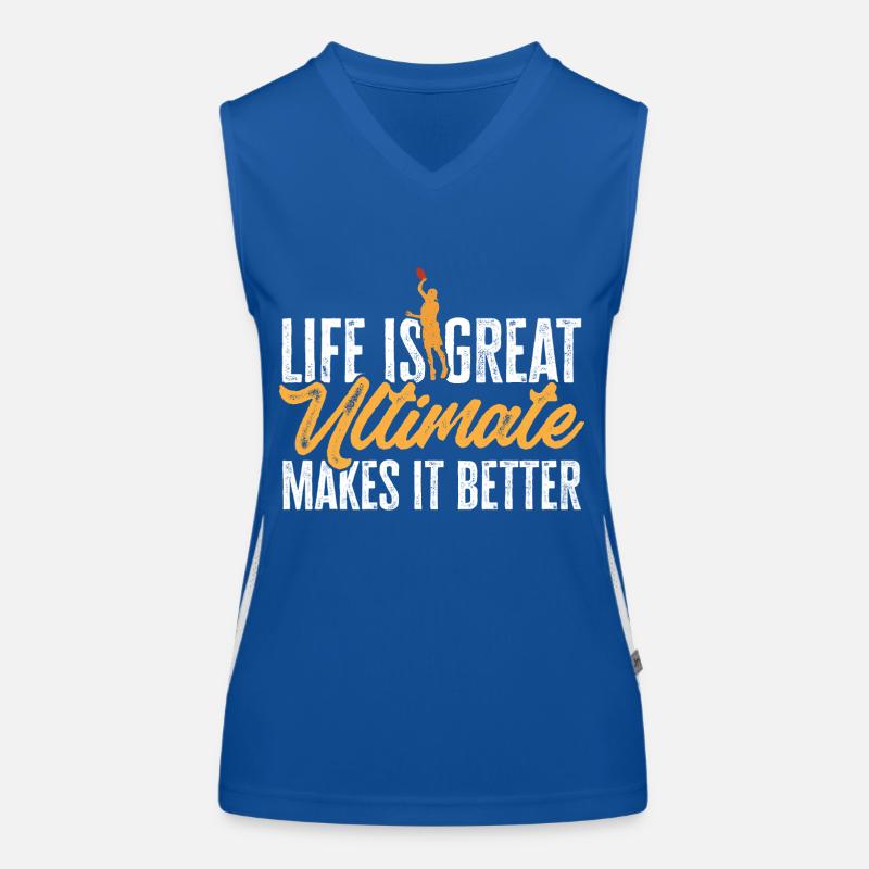 Ultimate Frisbee Wurfscheibe Funktionelles Kontrast-Tank Top für Frauen
