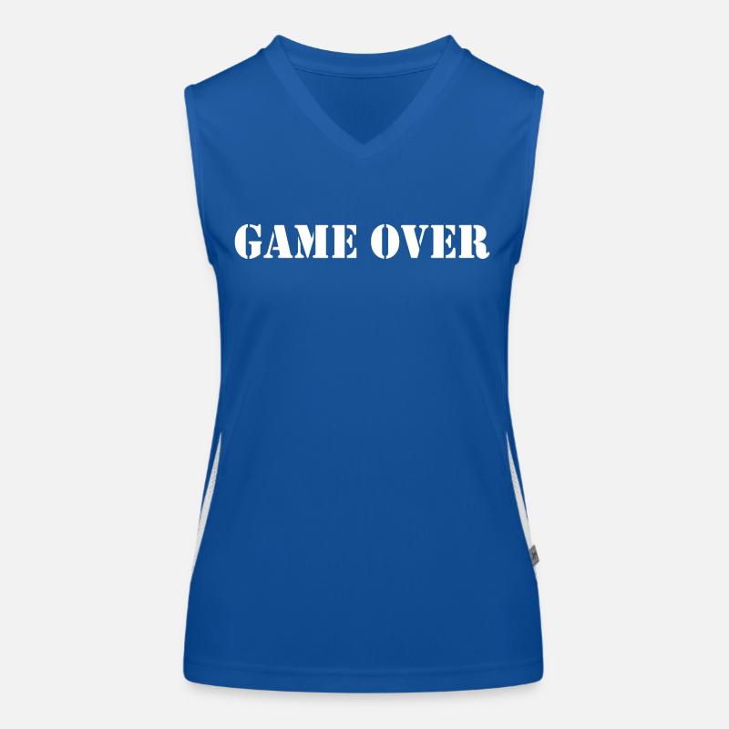Game over Funktionelles Kontrast-Tank Top für Frauen
