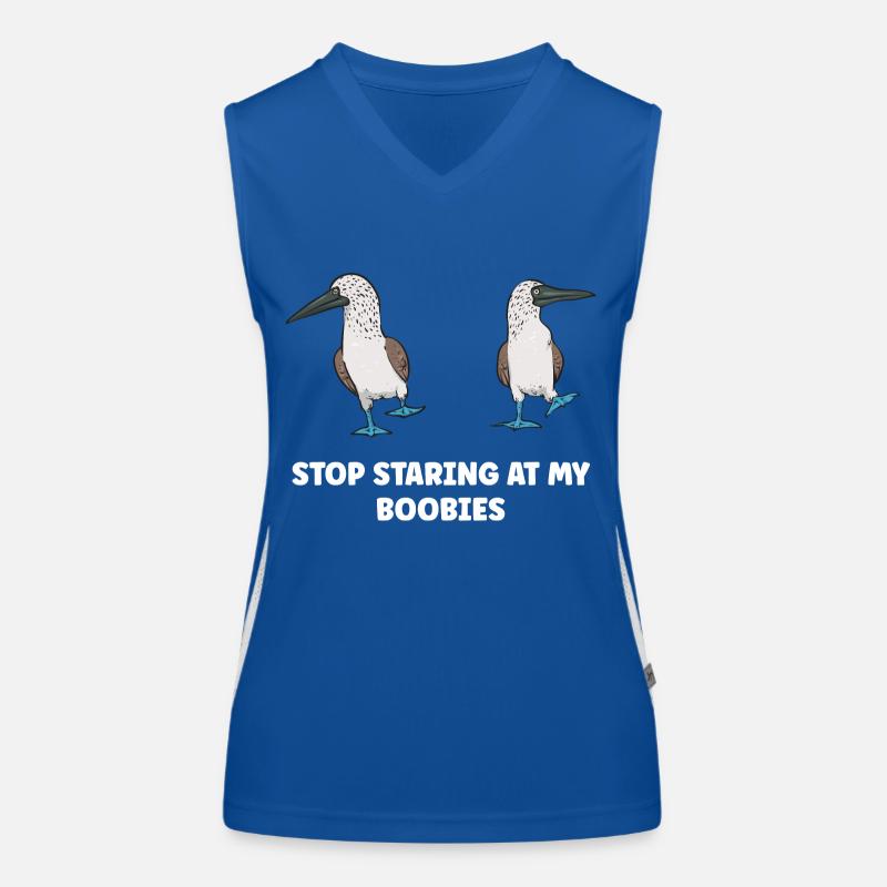Blue-footed Booby Seabird Blue-footed Booby Seabird Women's Functional Contrast Tank Top