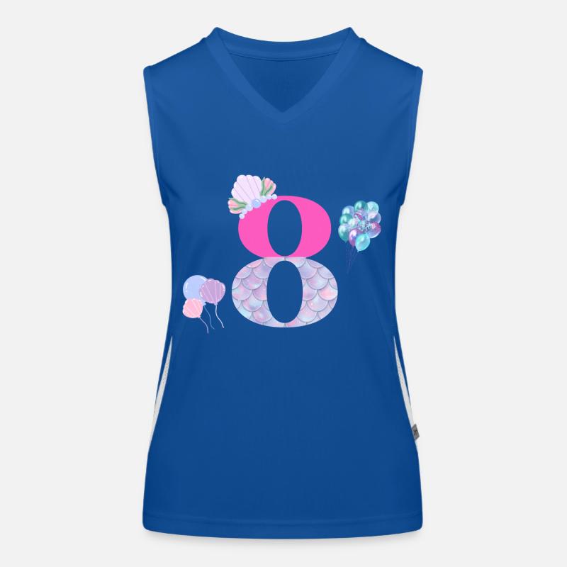 8e anniversaire sirène Débardeur respirant contrasté Femme