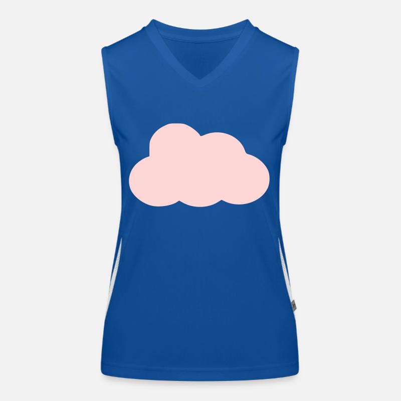 Einfache Wolke Funktionelles Kontrast-Tank Top für Frauen