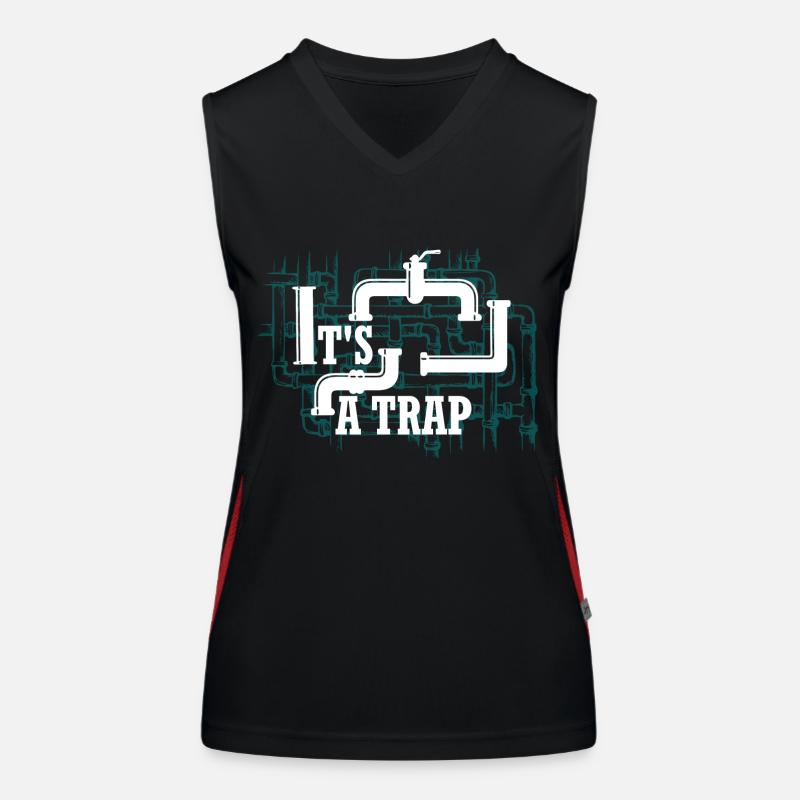 C’est une clé de plombier tuyauteur Débardeur respirant contrasté Femme