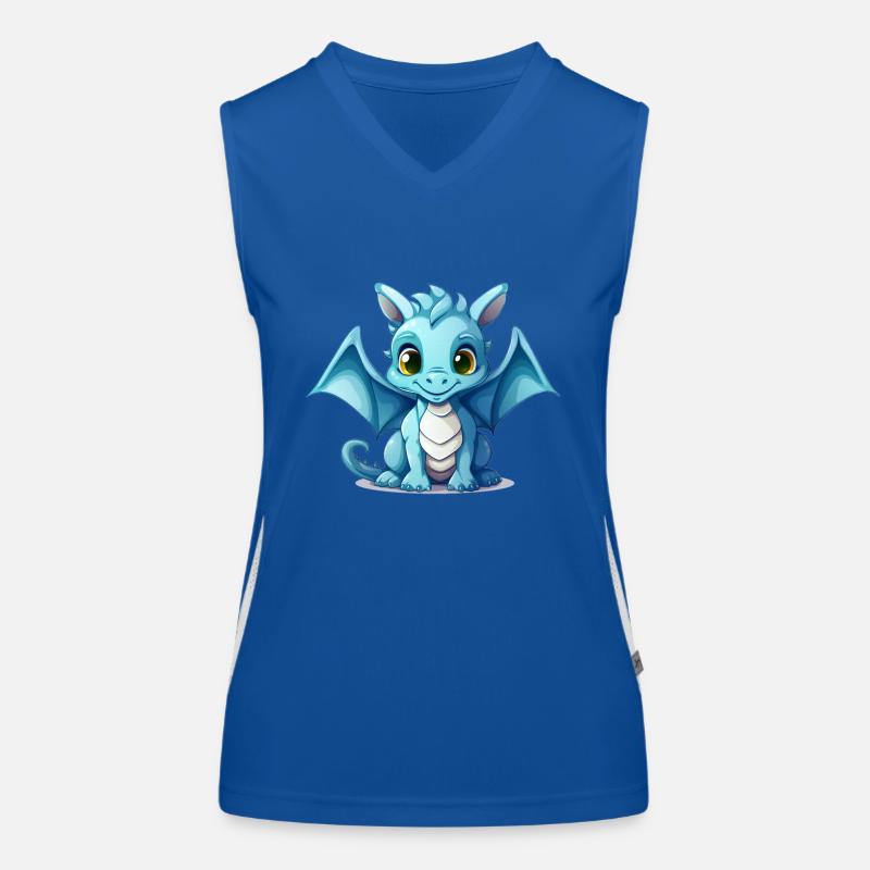 Little Blue Dragon Women's Functional Contrast Tank Top