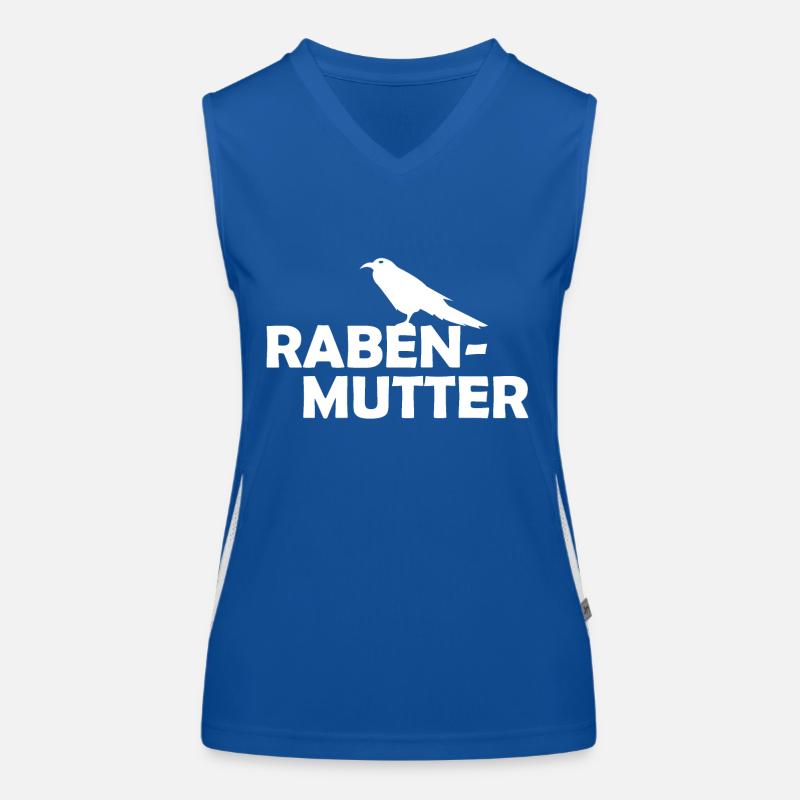 Rabenmutter Rabe Mutter Mama Mami Funktionelles Kontrast-Tank Top für Frauen
