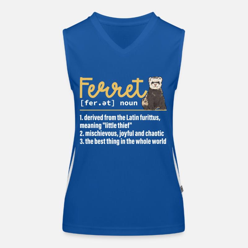 Furet, propriétaire de furet Débardeur respirant contrasté Femme