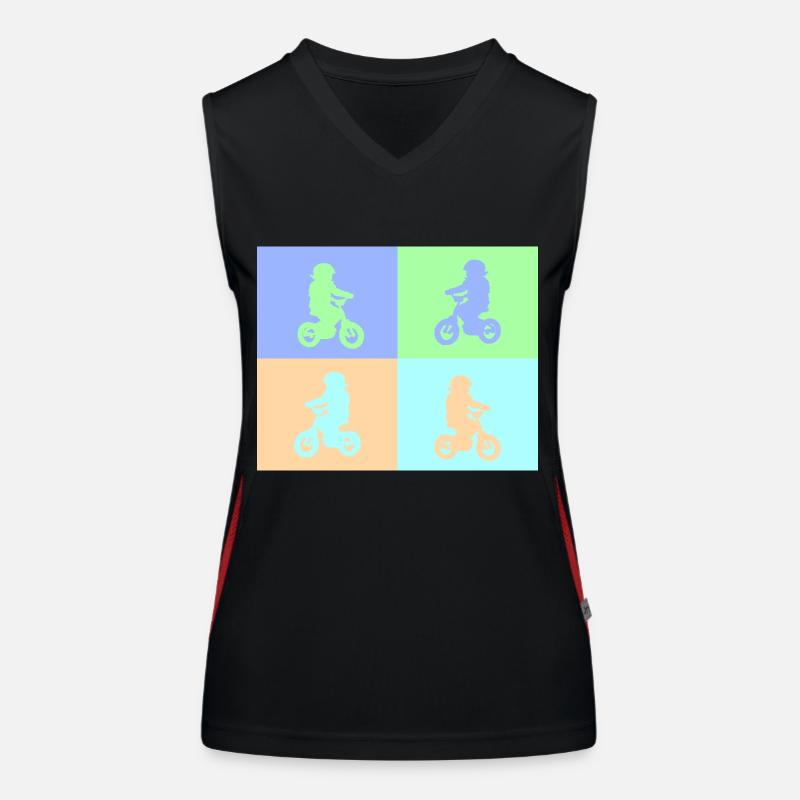 Junior Biker Pop Art pastel Débardeur respirant contrasté Femme