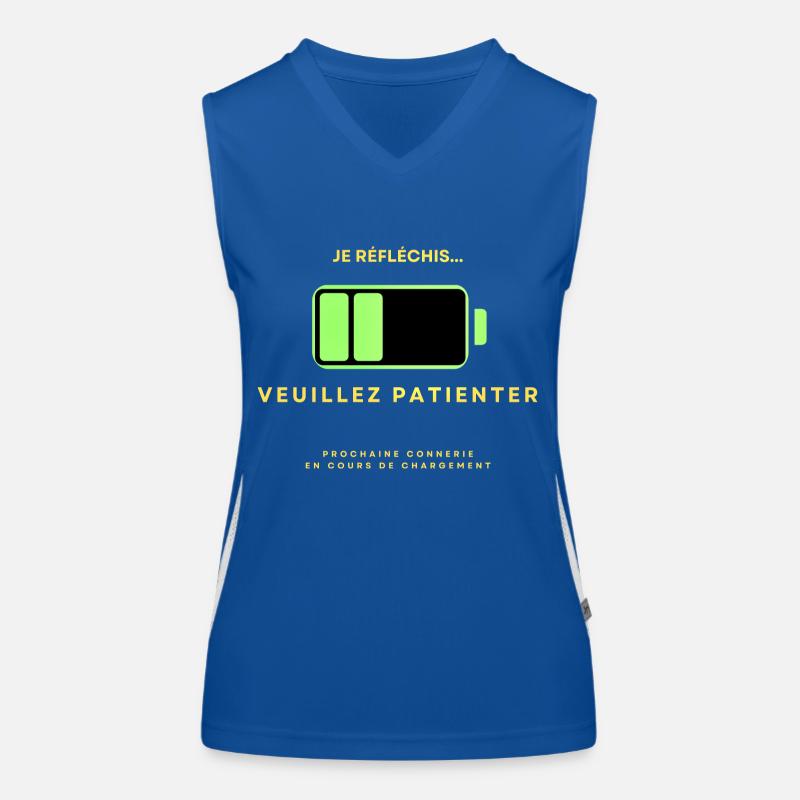 Je réfléchis Débardeur respirant contrasté Femme