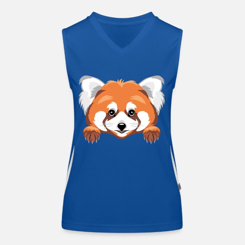 Coup d’œil mignon panda roux Débardeur respirant contrasté Femme