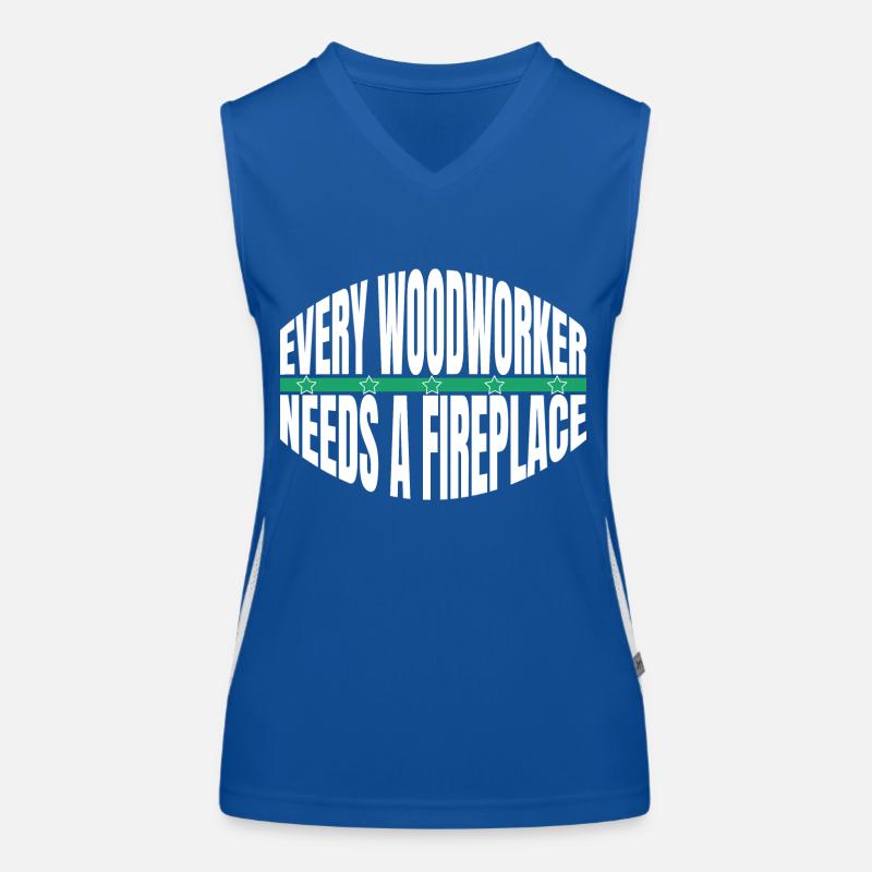 forestry statement forest work joke Women's Functional Contrast Tank Top
