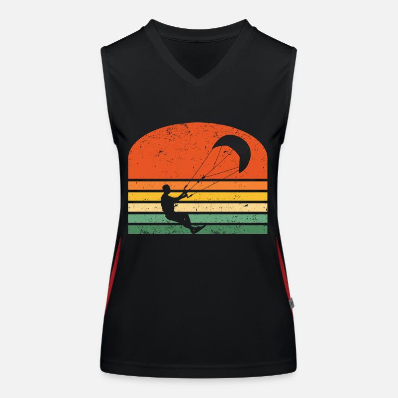 Kitesurf Débardeur respirant contrasté Femme