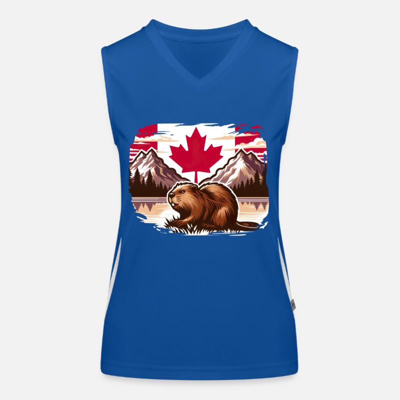 Canada Bieber 4 Débardeur respirant contrasté Femme