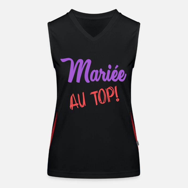HOCHZEIT Funktionelles Kontrast-Tank Top für Frauen