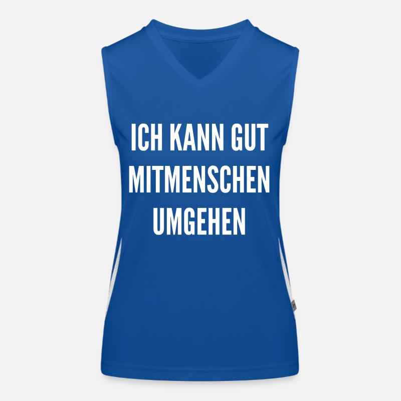 Fellow human beings | Sarcasm Women's Functional Contrast Tank Top