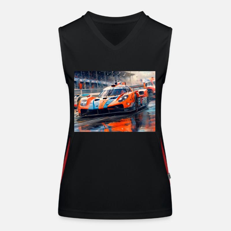 Course automobile Débardeur respirant contrasté Femme