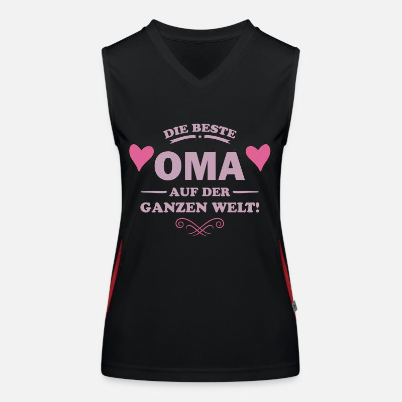 beste oma Funktionelles Kontrast-Tank Top für Frauen