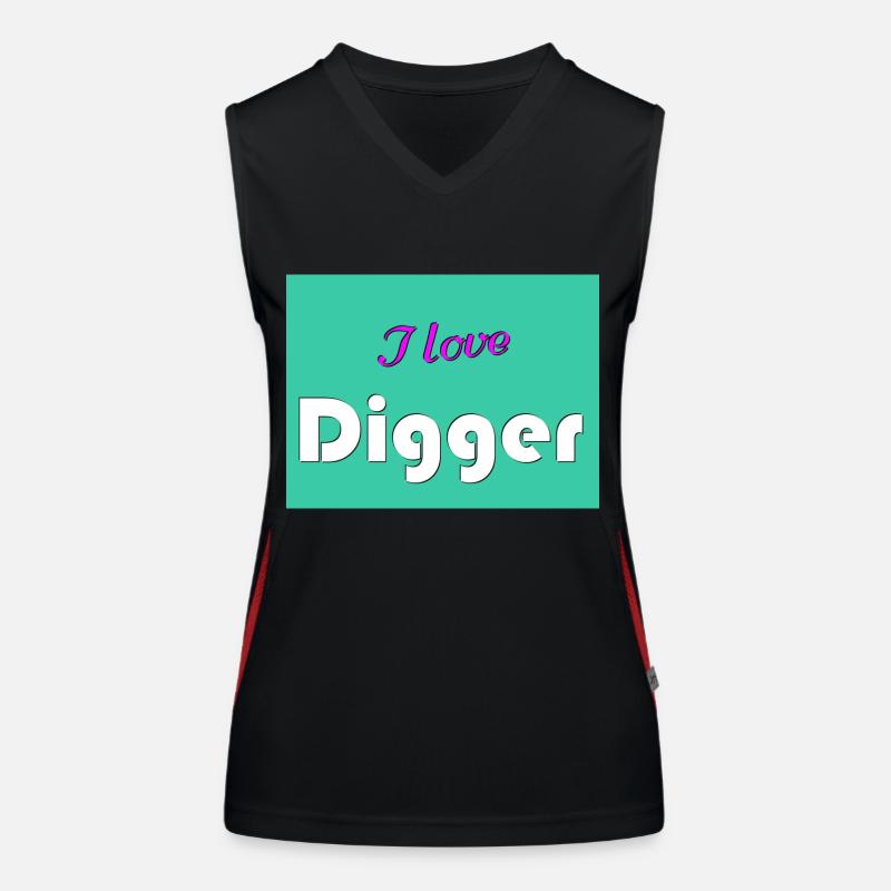 J’adore Digger Débardeur respirant contrasté Femme