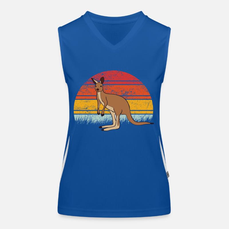 Känguru Funktionelles Kontrast-Tank Top für Frauen