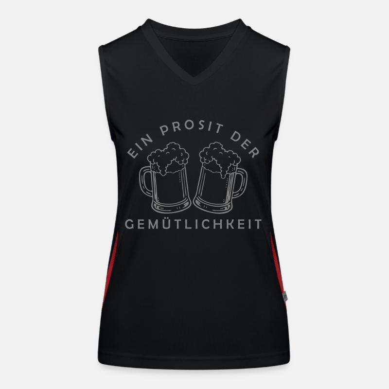 Bier - Ein Prosit der Gemütlichkeit Funktionelles Kontrast-Tank Top für Frauen